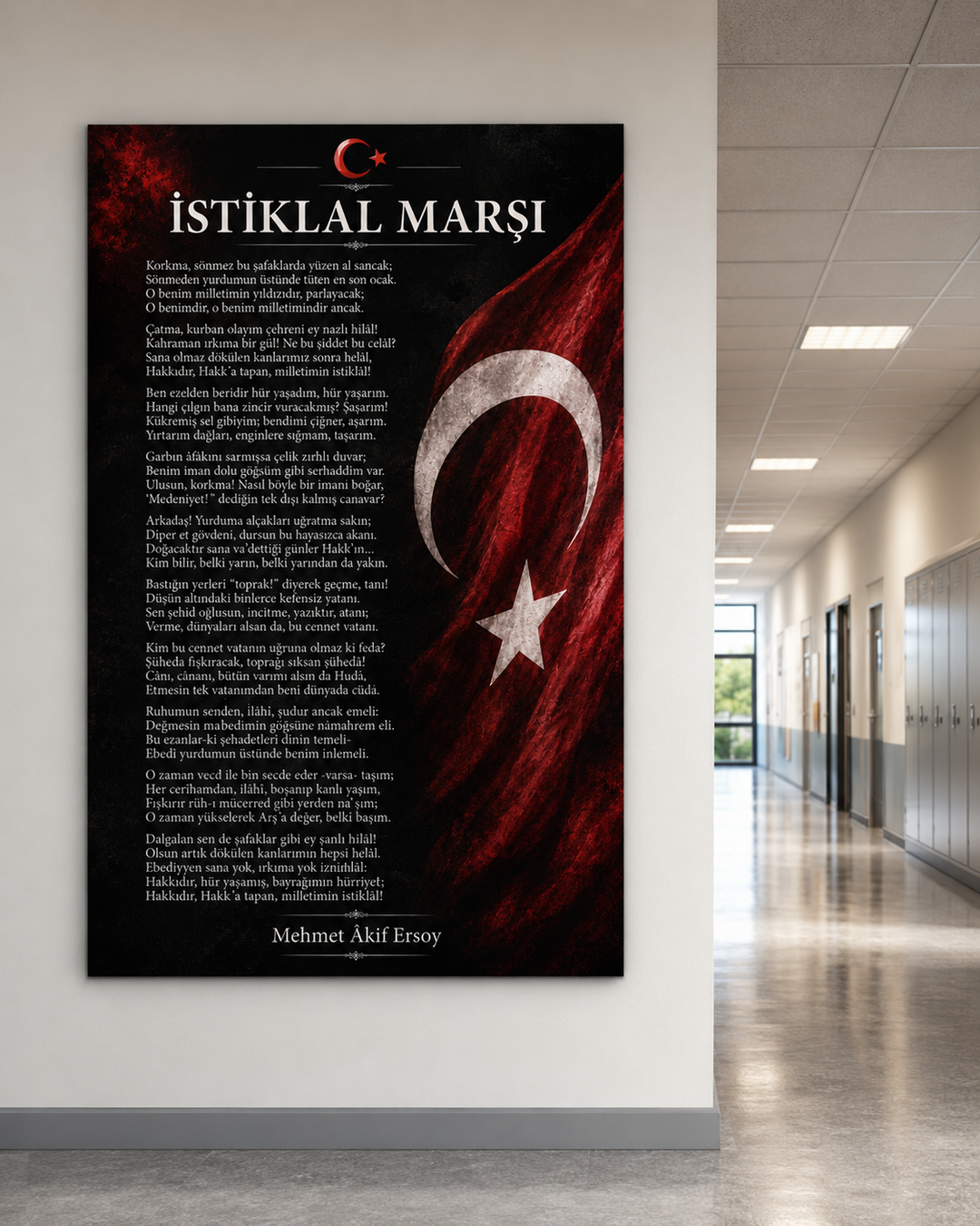 Modern Atatürk 3’lü Cam Tablo Seti – Ofis ve Salon