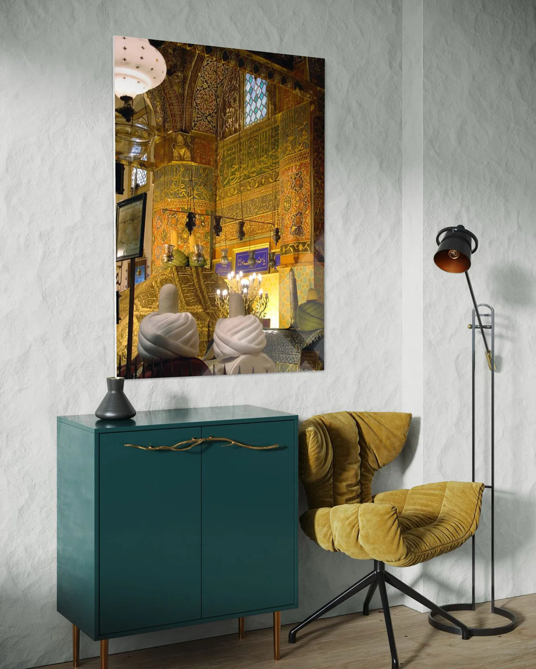Mevlana Celaleddin RÛMİ Sandukası Cam Tablo