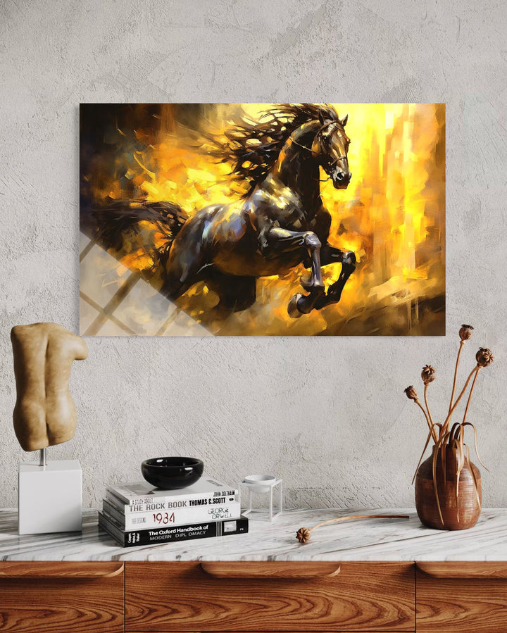 At Yağlı Boya Tarz