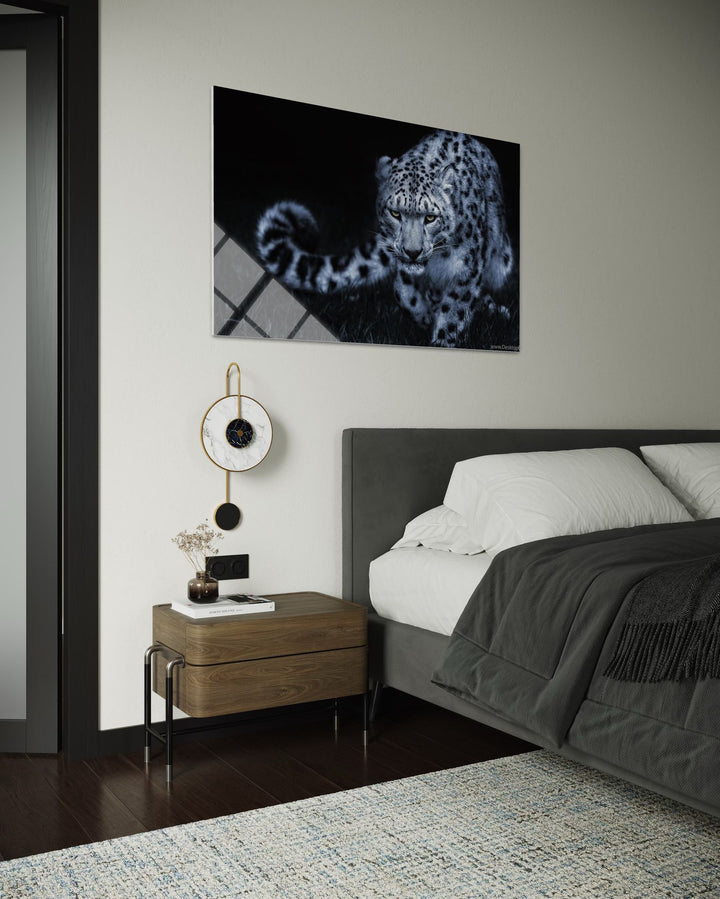 Leoparlı Cam Tablo