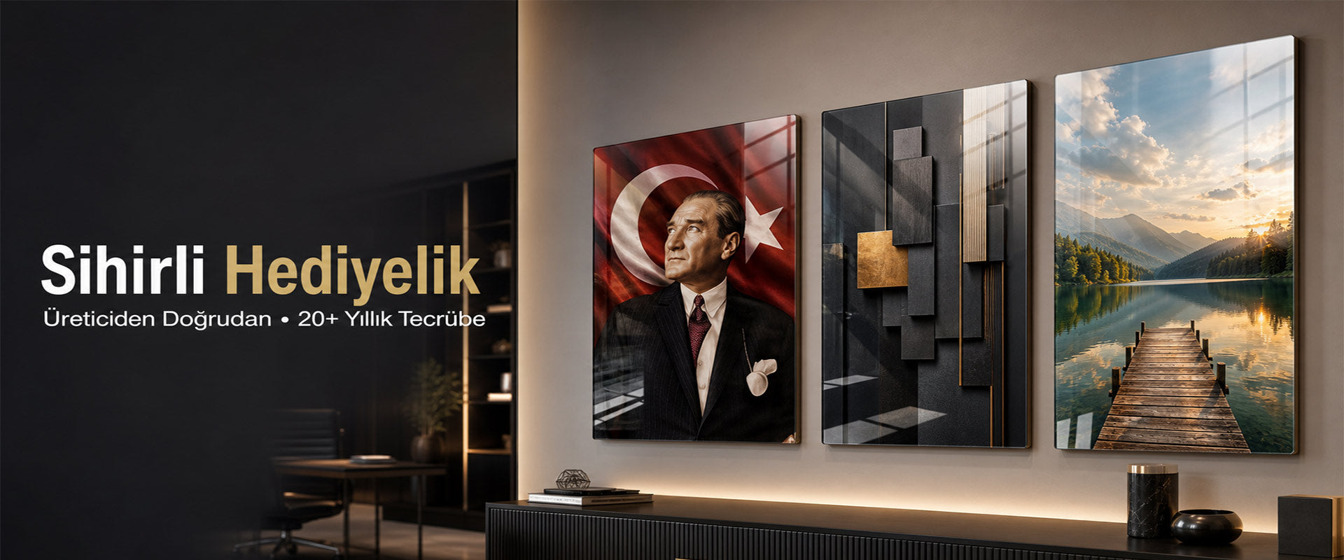 Sihirli Hediyelik | 3D Cam Tablo & Kişiye Özel UV Baskı Ürünleri