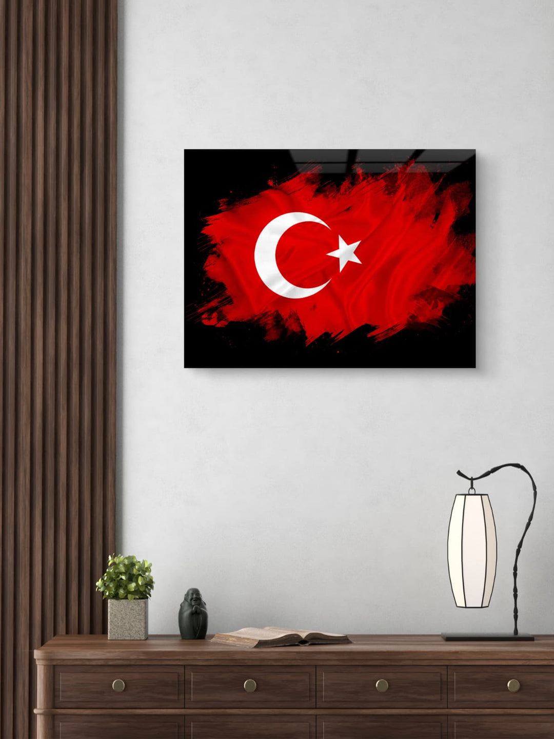 Türk Bayrağı Temperli Cam Tablo – Model 879