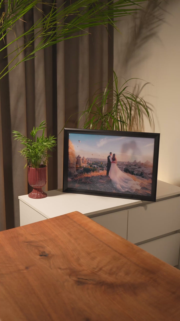 Düğün Fotoğraflı Değişen Lenticular Tablo – Çerçeveli